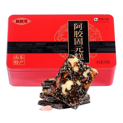 东阿特产阿胶固元糕即食500g鳯胶堂山东枸杞核桃阿胶糕厂家批发图3