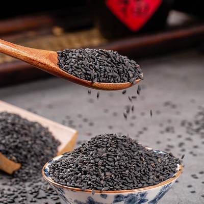 厂家批发炒熟黑芝麻 生黑芝麻 低温烘焙五谷豆浆磨粉原料