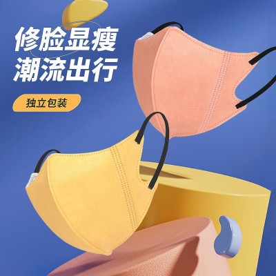 莫兰迪彩色口罩3d立体女夏季薄款2022新款时尚版创意高颜值批发图4