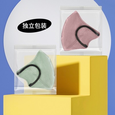 莫兰迪彩色口罩3d立体女夏季薄款2022新款时尚版创意高颜值批发图5