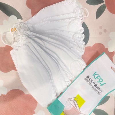 KF94 3d口罩批发 成人立体防尘鱼嘴形柳叶型kf94 4层口罩独立包装图5