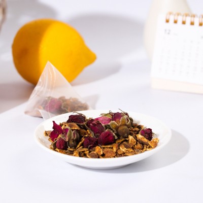 陈橘皮玫瑰花茶组合三角包茶女人茶干橘皮花草茶袋泡茶代用茶厂家图4