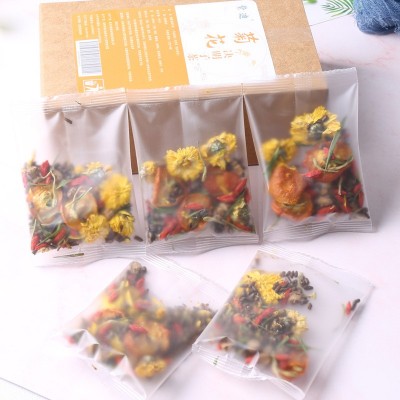 菊花决明子茶袋泡花茶金银花熬夜恢复茶叶枸杞牛蒡组合茶厂家批发图2