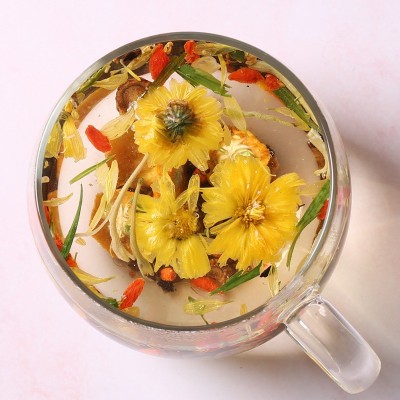 菊花决明子茶袋泡花茶金银花熬夜恢复茶叶枸杞牛蒡组合茶厂家批发图3