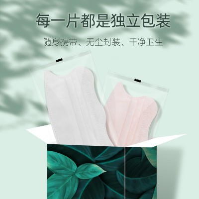 小懒一次性医用波浪形口罩防晒护眼角2022时尚款轻薄透气口罩批发图5