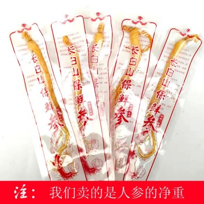 产地批发保鲜人参袋装鲜人参泡酒人参会销礼品人参赠品地推产品图3