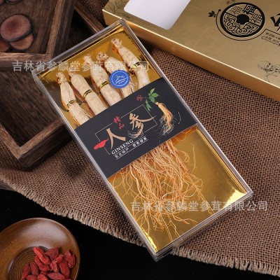 生晒白参东北吉林长白山生晒参中老年滋补泡酒煲汤整枝干人参礼盒图4