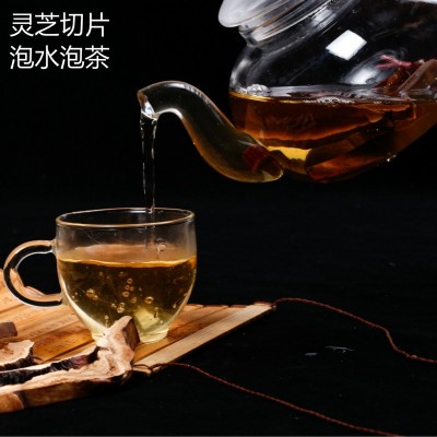 大别山农家野外灵芝切片批发 六安特产康顺堂灵芝片泡水泡茶图4