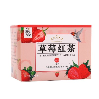 盒装草莓红茶组合三角包袋泡茶 草莓冻干组合调味冷泡茶 厂家直销图5