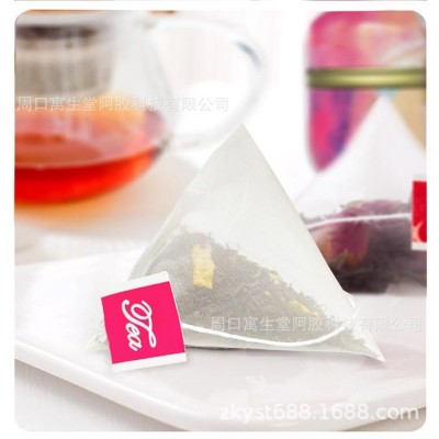 今跃红豆薏米茶蜜桃乌龙玫瑰红茶陈皮普洱茶尼龙三角包批发图5