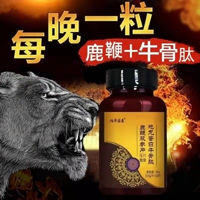 人参牡蛎黄精片 批发男用保健品 鹿鞭海参 滋补品地龙蛋白肾宝片图2
