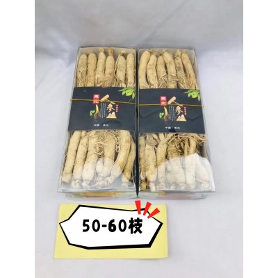 长白山人参生晒参 整枝 产地批发东北特产煲汤炖鸡打粉人参干货图5