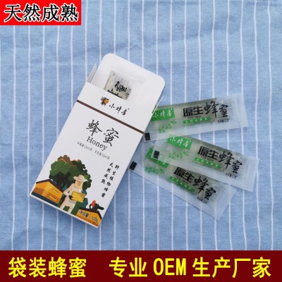 便携条状百花蜂蜜OEM贴牌独立包装洋槐蜜小袋装盒装蜂蜜批发定制图3