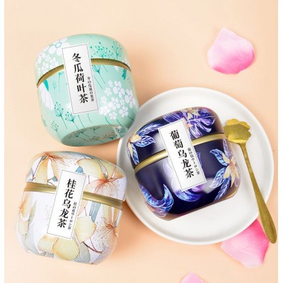 蜜桃乌龙茶茶叶花茶批发白桃乌龙茶菊花决明子茶罐装组合人工精选图2