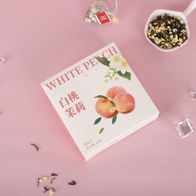 白桃茉莉花茶批发 花果茶花茶多种组合养生茶水果茶包盒一件代发图2