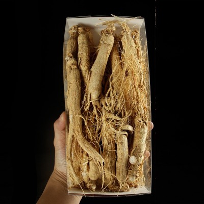 东北吉林长白山 足龄人参 一件代发 男士泡酒做菜煮汤500g/盒图2
