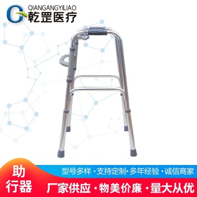 现货铝合金助行器 老年人学步助步器 带轮不锈钢老人走路助行器图2