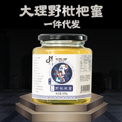 抖音热门直播爆款源头蜂场天然云南高原农家批发土特产中蜂枇杷蜜