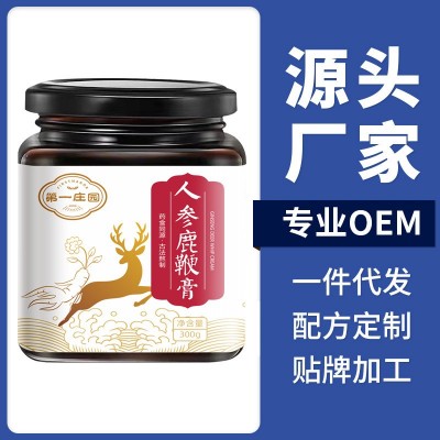 厂家直供鹿鞭膏300g滋膏方鹿胎膏男性滋补膏人参鹿鞭膏 一件代发