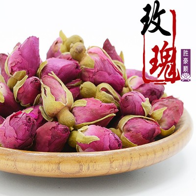 新货胜豪批发散装重瓣红法兰西山东平阴金边兰州玫瑰花茶墨红图3