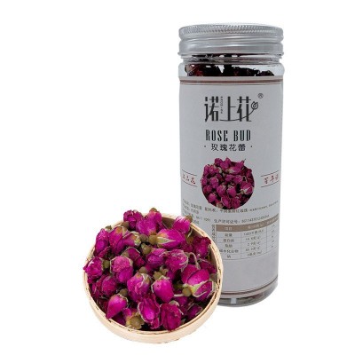 诺上花玫瑰花茶低温平阴玫瑰花茶花草茶玫瑰花蕾茶瓶装50g图5
