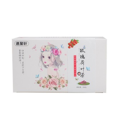 厂家直销玫瑰荷叶茶玫瑰花荷叶组合花茶包装袋装花茶独立小包图5