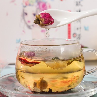 厂家直销玫瑰荷叶茶玫瑰花荷叶组合花茶包装袋装花茶独立小包图3