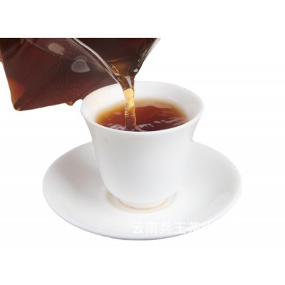 云南普洱茶熟茶 饼茶2009年易武麻黑古韵名山陈年普洱茶357g图5
