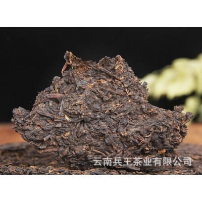 云南普洱茶熟茶 饼茶2009年易武麻黑古韵名山陈年普洱茶357g图3