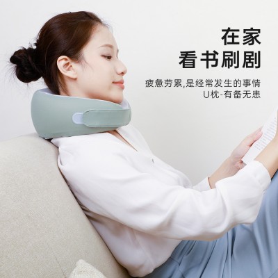 U型揉捏按摩护颈仪脖子颈椎按摩枕充电恒温加热款 家用颈部按摩器图4