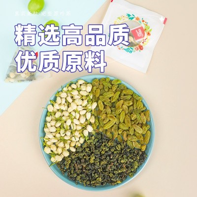 乐乐茶果茶茶包葡萄乌龙茶三角包蜜桃乌龙茉莉花盒装水果茶批发图2