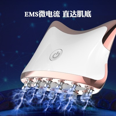新款家用手持电动无线脸部刮痧仪微电流充电经络刷全身通用按摩仪图3
