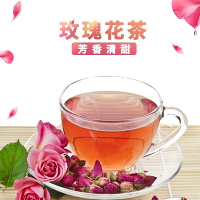 厂家直销玫瑰花茶 干玫瑰 大朵花茶泡水平阴无硫玫瑰花冠茶工厂图2