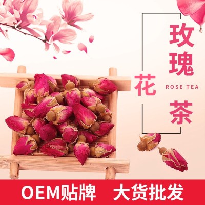 厂家直销玫瑰花茶 干玫瑰 大朵花茶泡水平阴无硫玫瑰花冠茶工厂图3