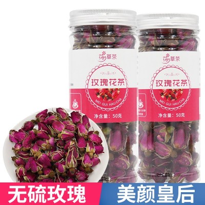 厂家直销玫瑰花茶 干玫瑰 大朵花茶泡水平阴无硫玫瑰花冠茶工厂图5