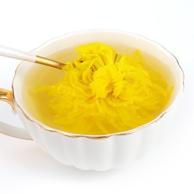 金丝皇菊批发黄山白菊七月菊婺源黄菊一朵一杯桃菊500g新货黄菊花图3