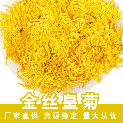 金丝皇菊批发黄山白菊七月菊婺源黄菊一朵一杯桃菊500g新货黄菊花