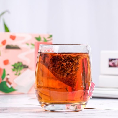 玫瑰红茶礼盒装玫瑰花茶20包独立小袋包装批发可加礼盒及手提袋装图2