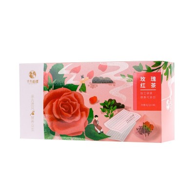 玫瑰红茶礼盒装玫瑰花茶20包独立小袋包装批发可加礼盒及手提袋装图4