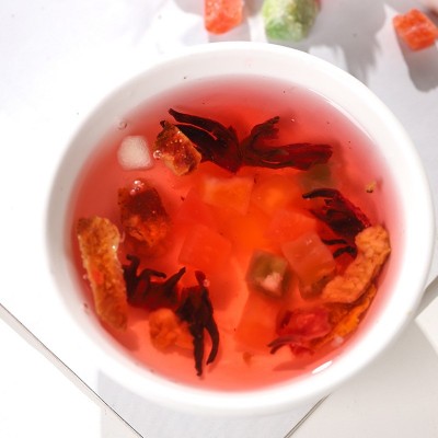 新货花果茶 散装水果茶颗粒500克 蓝莓情深黎香榭花草茶量大价优图4