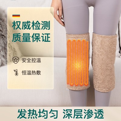 电加热护膝厂家批发家用控温艾灸宝热敷包保暖膝盖护具艾绒护膝宝图3