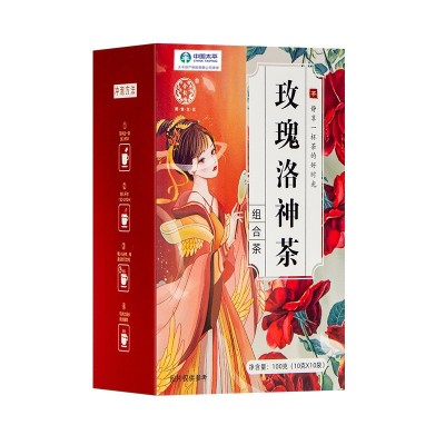 合韵塘 玫瑰洛神茶100克玫瑰茶菊花茶茉莉花女神组合茶批发图5