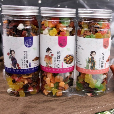水果粒茶 菠萝山楂木瓜蓝莓乌梅果干罐装果茶 厂家直售一件代发图3