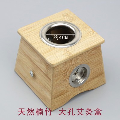 南阳艾灸厂家 竹制单孔大孔径悬灸艾条盒 30厘米艾条艾柱艾灸盒图4