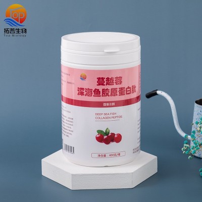 厂家供应 蔓越莓深海鱼胶原蛋白肽 400g固体饮料小分子胶原蛋白粉图3