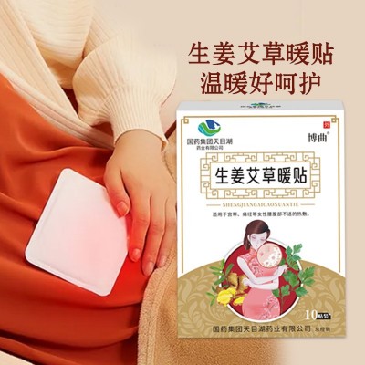 生姜艾草暖贴 草本自发热保暖贴 热敷暖宝宝贴 工厂现货批发代发图2