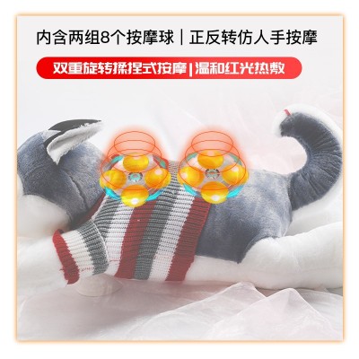 按摩哈士奇 按摩颈椎理疗仪 萌宠按摩枕 按摩小奶狗 礼物按摩公仔图4