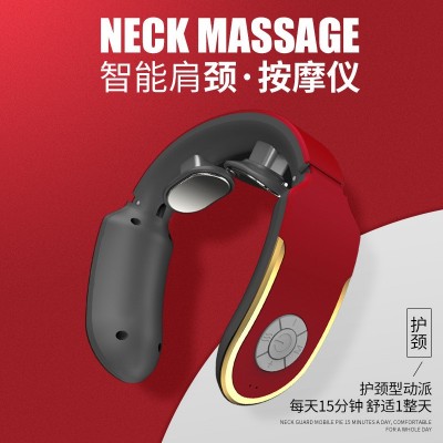 颈椎按摩仪 迷你智能硅胶肩颈脉冲电动便携护颈仪 智能颈部按摩器图4