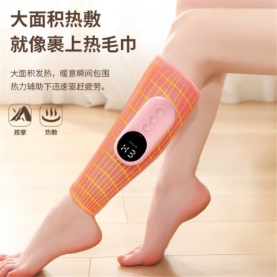 小腿气压按摩器家用老人恒温热敷无线腿部按摩仿人手空气波按摩仪图2