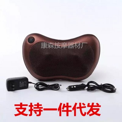 厂家批发按摩枕 4D家用按摩枕 按摩垫红外线颈椎按摩器图2